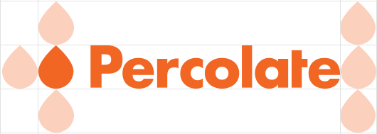 Percolate logo clear space